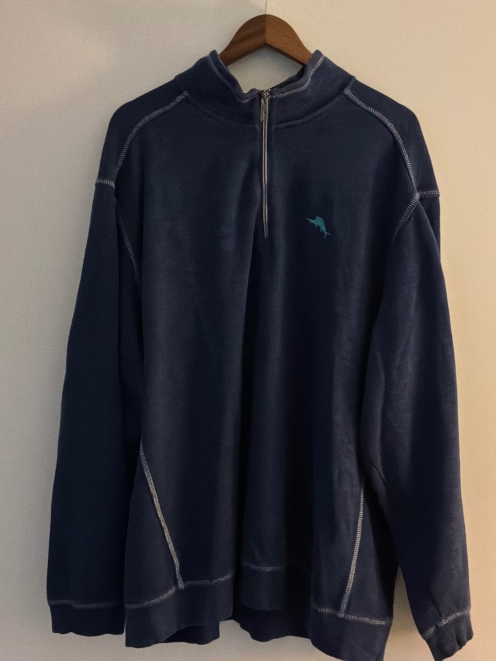 Tommy Bahama Men’s Tobago Bay Galf-Zip Sweatshirt Navy 2XLB Big